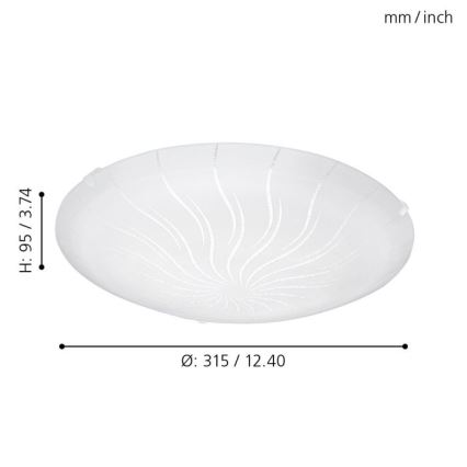 Eglo - LED ceiling light LED/11W/230V