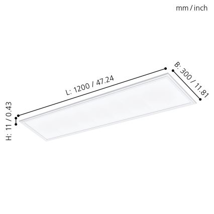 Eglo - LED Recessed panel LED/40W/230V