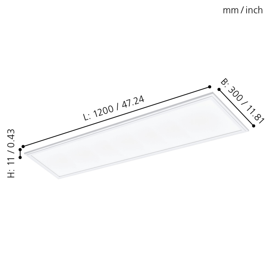 Eglo - LED Recessed panel LED/40W/230V