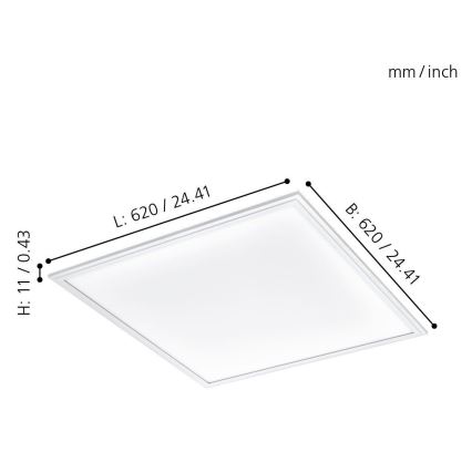 Eglo - LED ceiling panel LED/40W/230V