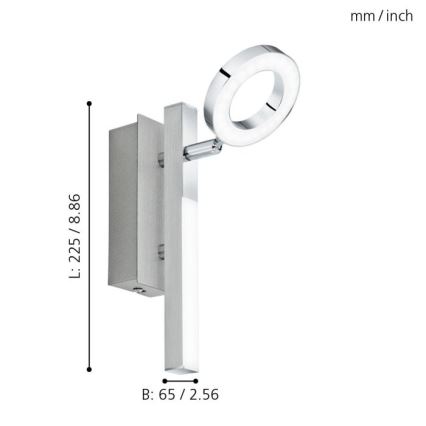 Eglo - Spotlight LED/3,2W + LED/2,2/230V