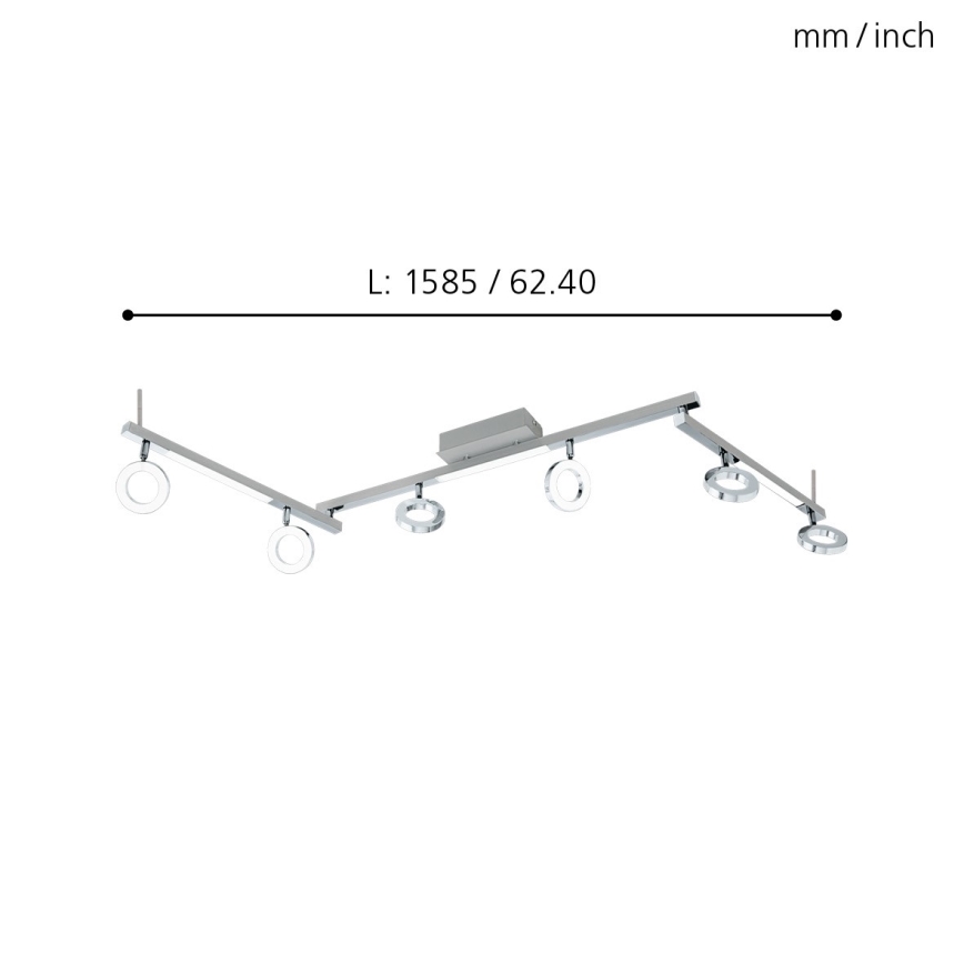Eglo - Spotlight 6xLED/3.2W + 3xLED/3.3/230V