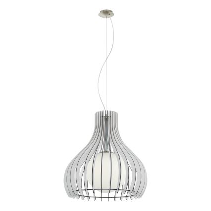 Eglo 96211 - TINDORI cable-hung pendant light 1xE27/60W/230V Ø 50 cm white