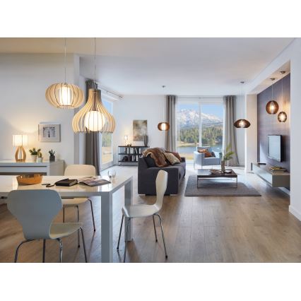 Eglo 96211 - TINDORI cable-hung pendant light 1xE27/60W/230V Ø 50 cm white