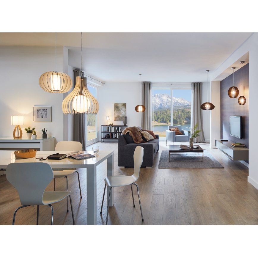 Eglo 96211 - TINDORI pendant lamp on cable 1xE27/60W/230V Ø 50 cm white