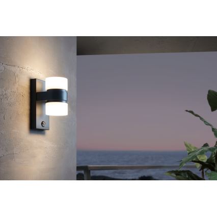Eglo - LED outdoor wall light with a sensor 2xLED/6W