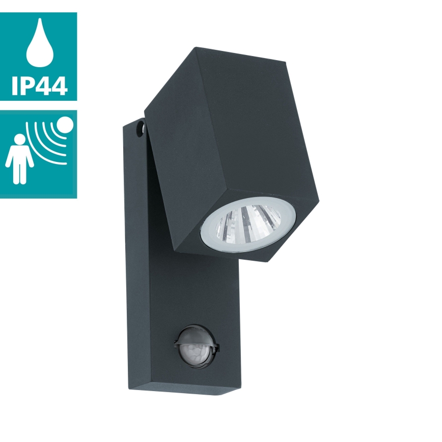Eglo - LED outdoor wall light with a sensor LED/5W/230V