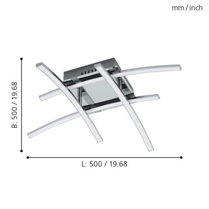 Eglo - LED Surface-mounted chandelier 4xLED/5W/230V