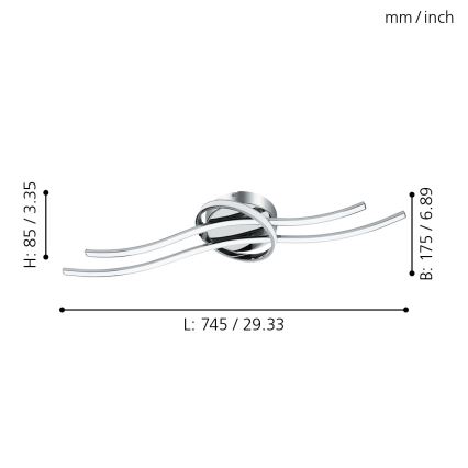 Eglo - LED ceiling light LED/6W+LED/7W