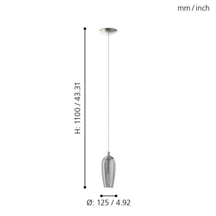 Eglo - LED Chandelier on a string 1xG9/2.5W/230V