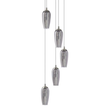 Eglo 96345 - LED Chandelier on a string FARSALA 5xG9/2.5W/230V