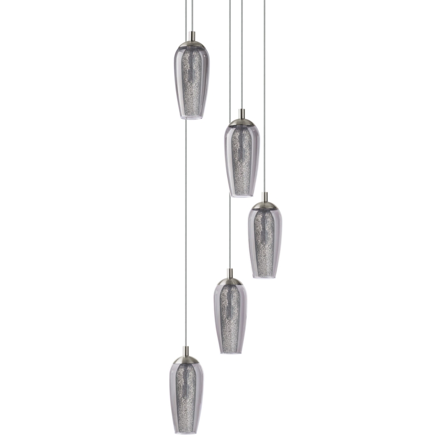Eglo 96345 - LED Chandelier on a string FARSALA 5xG9/2.5W/230V