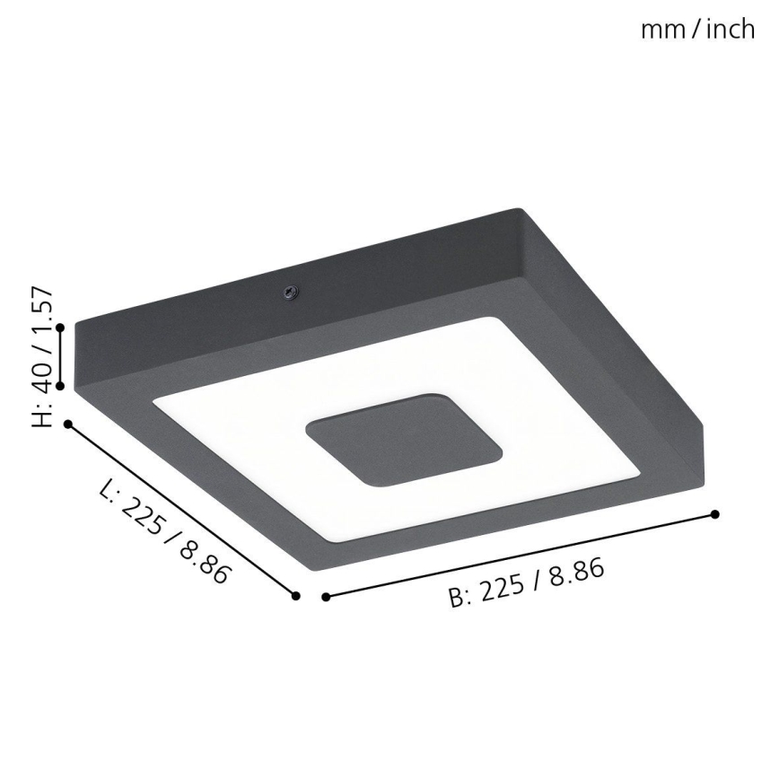 Eglo - LED outdoor ceiling light LED/16.5W/230V