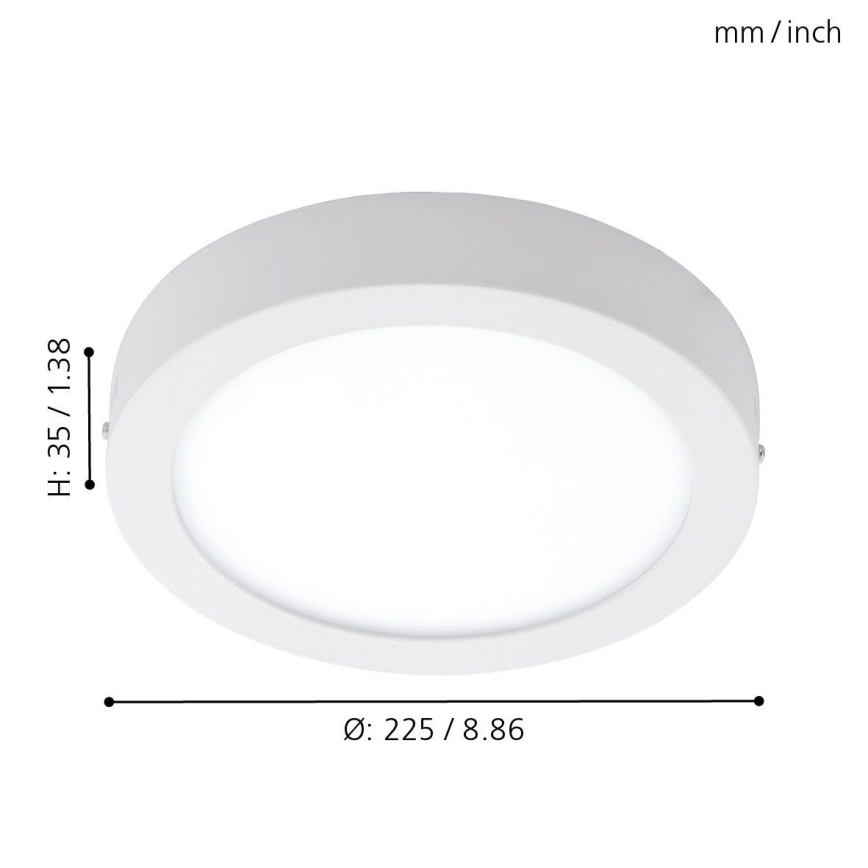 Eglo - Outdoor LED ceiling light LED/16,5W/230V
