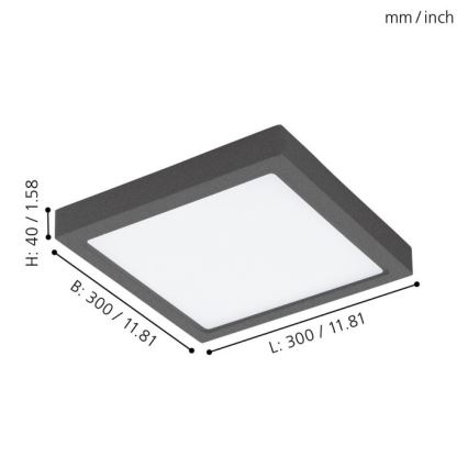 Eglo - LED outdoor ceiling light LED/22W