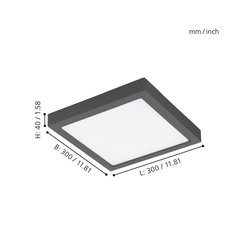 Eglo - LED outdoor ceiling light LED/22W