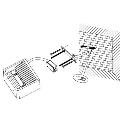 Eglo 96497 - LED Outdoor Wall Light DONINNI LED/6W/230V IP44