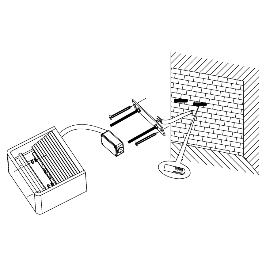Eglo 96497 - LED Outdoor Wall Light DONINNI LED/6W/230V IP44