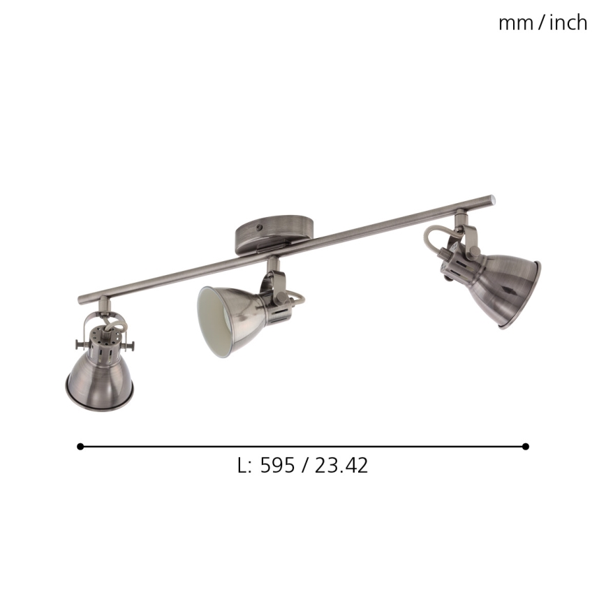 Eglo - LED spotlight 3xGU10/3.3W/230V