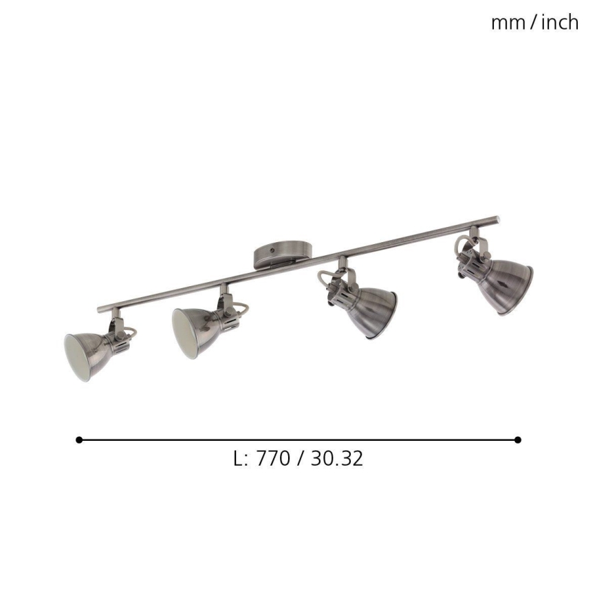 Eglo - LED spotlight 4xGU10/3.3W/230V