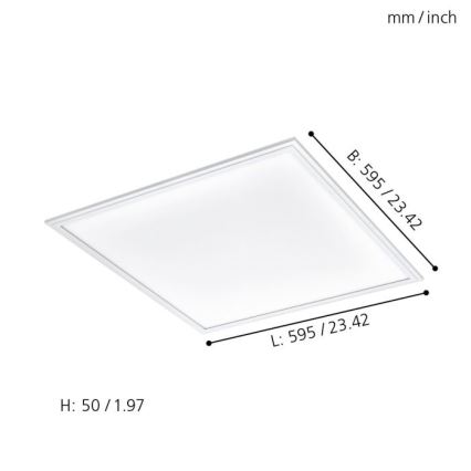 Eglo - LED RGBW Dimmable light SALOBRENA-C LED/30,5W/230V + remote control