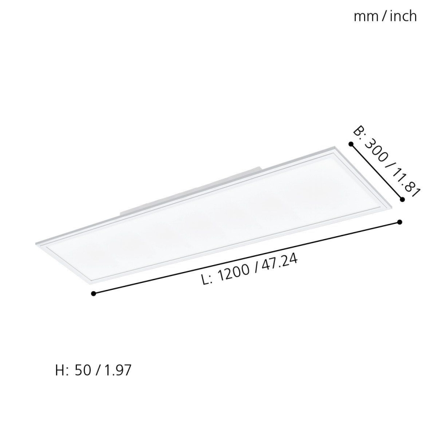 Eglo - LED RGBW Dimmable light SALOBRENA-C LED/31W + remote control
