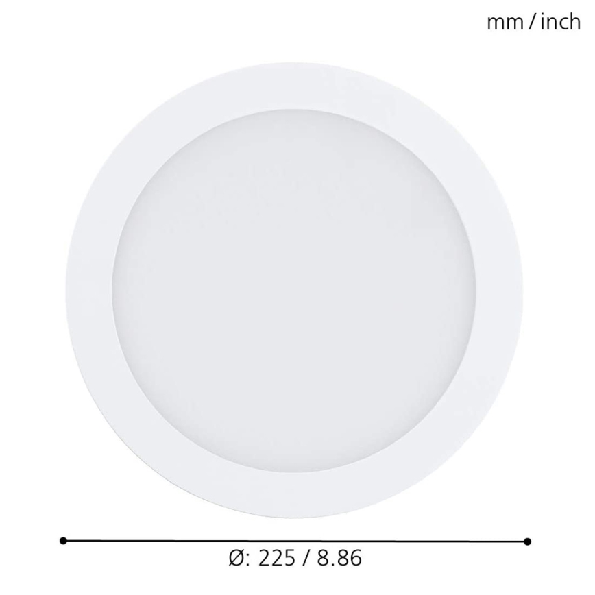 Eglo - LED RGBW Dimmable recessed light FUEVA-C LED/15,6W/230V