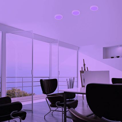 Eglo - LED RGBW Dimmable ceiling light FUEVA-C LED/15,6W/230V Bluetooth