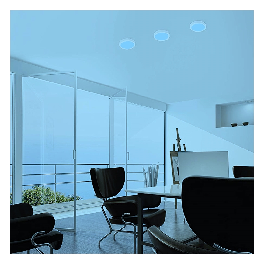 Eglo - LED RGBW Dimmable ceiling light FUEVA-C LED/15,6W/230V Bluetooth