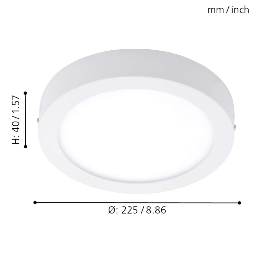 Eglo - LED RGBW Dimmable ceiling light FUEVA-C LED/15,6W/230V Bluetooth
