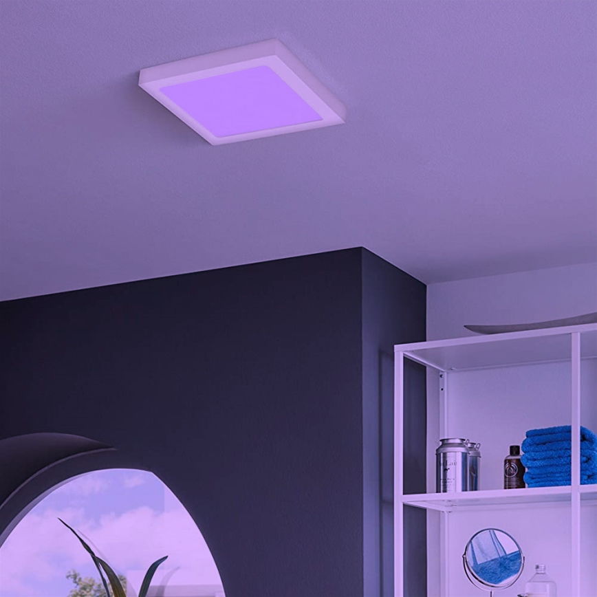 Eglo - LED RGBW Dimmable ceiling light FUEVA-C LED/15,6W/230V Bluetooth