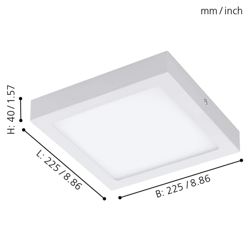 Eglo - LED RGBW Dimmable ceiling light FUEVA-C LED/15,6W/230V Bluetooth