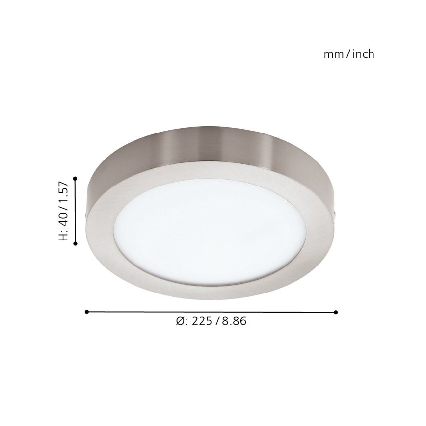 Eglo - LED RGBW Dimmable ceiling light FUEVA-C LED/15,6W/230V Bluetooth