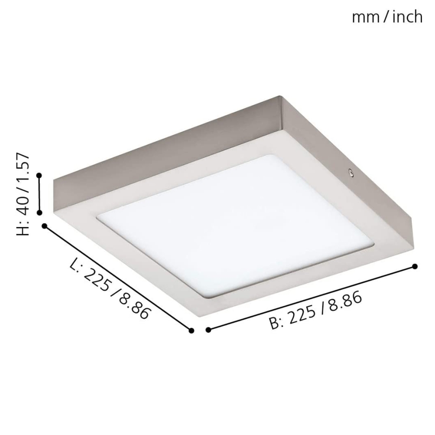 Eglo - LED RGBW Dimmable ceiling light FUEVA-C LED/15,6W/230V Bluetooth