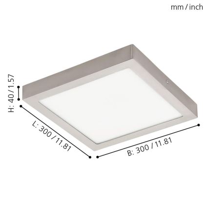 Eglo - LED RGBW Dimmable ceiling light FUEVA-C LED/21W/230V