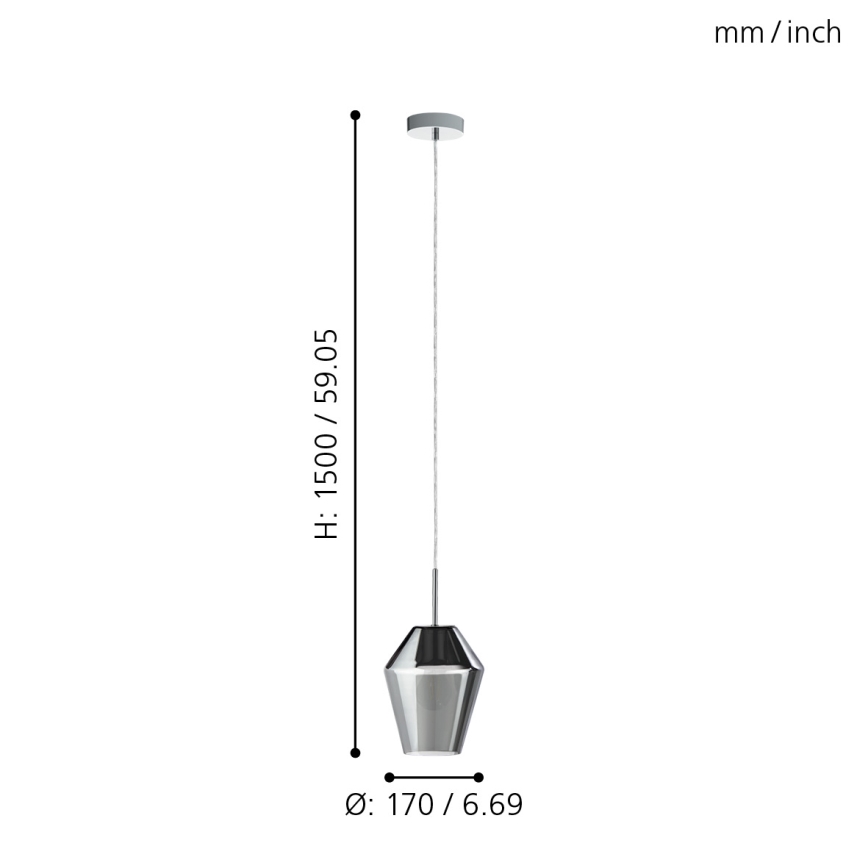 Eglo - Pendant light 1xE27/28W/230V