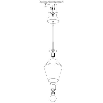 Eglo - Pendant light 1xE27/28W/230V