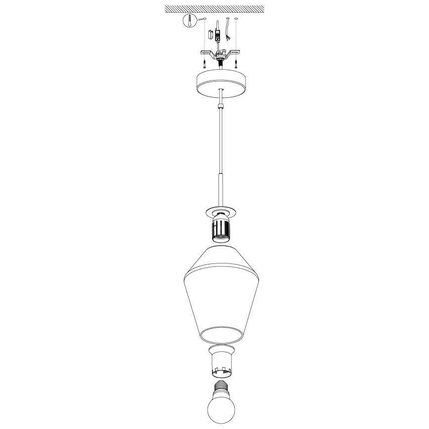 Eglo - Pendant light 1xE27/28W/230V