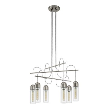 Eglo 96943 - LED Chandelier on a string ZACHARO 6xE27/4W/230V