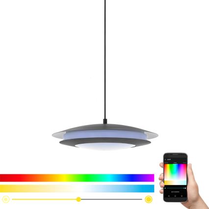 Eglo 96979 - LED RGB Pendant Light MONEVA-C LED/27W/230V