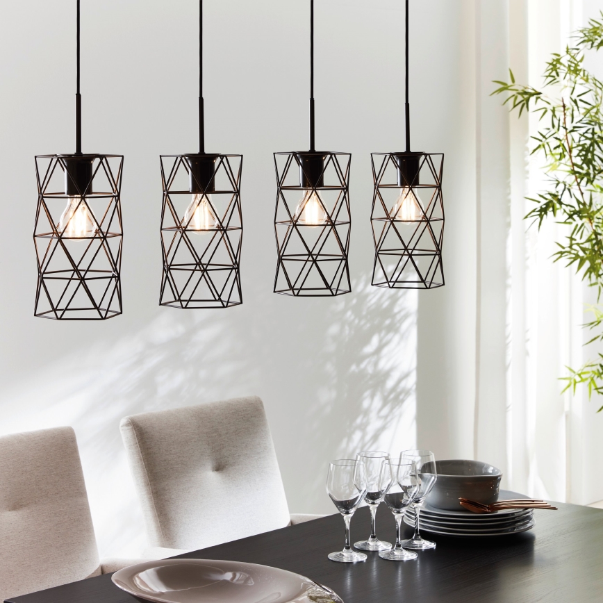 Eglo - Pendant light 4xE27/60W/230V