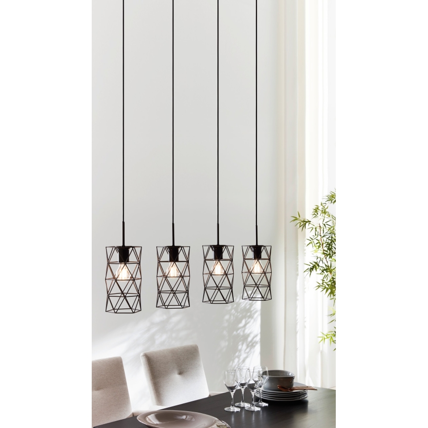 Eglo - Pendant light 4xE27/60W/230V