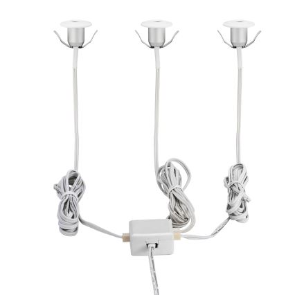 Eglo - LED bathroom suspended ceiling light 3xLED/1W/230V IP44