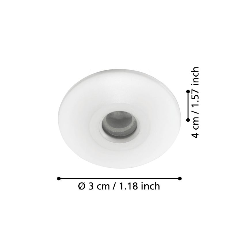 Eglo - LED bathroom suspended ceiling light 3xLED/1W/230V IP44