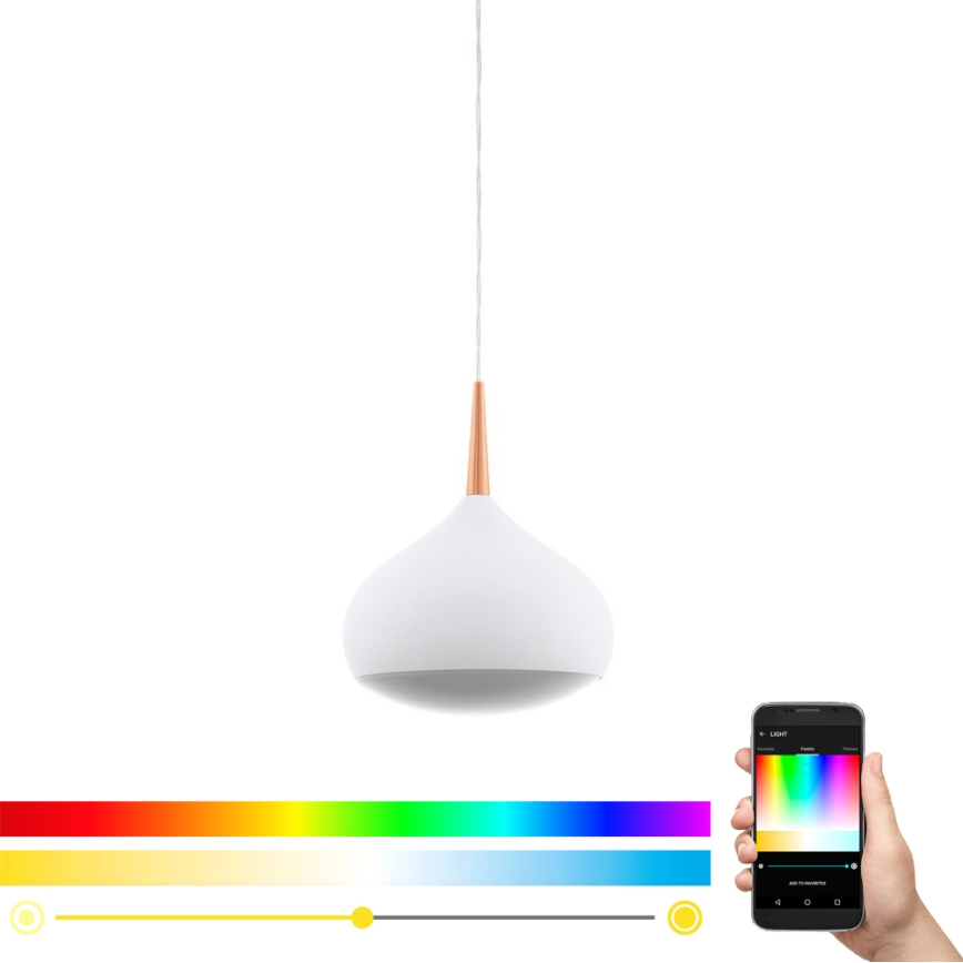 Eglo 97087 - LED RGBW Dimmable pendant light COMBA-C 1xLED/18W/230V