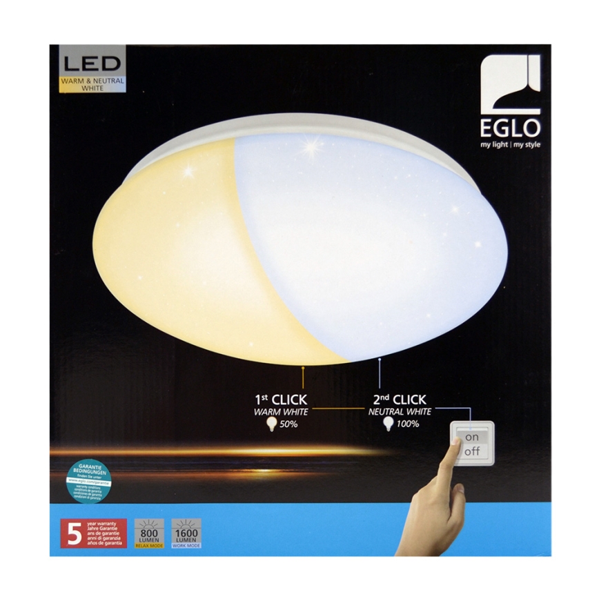 Eglo 97108 - LED Ceiling light GIRON-RW 1xLED/18W/230V 2700K-4000K