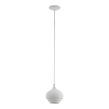 Eglo 97212 - CAMBORNE cable-hung pendant 1xE27/60W/230V white Ø190 mm