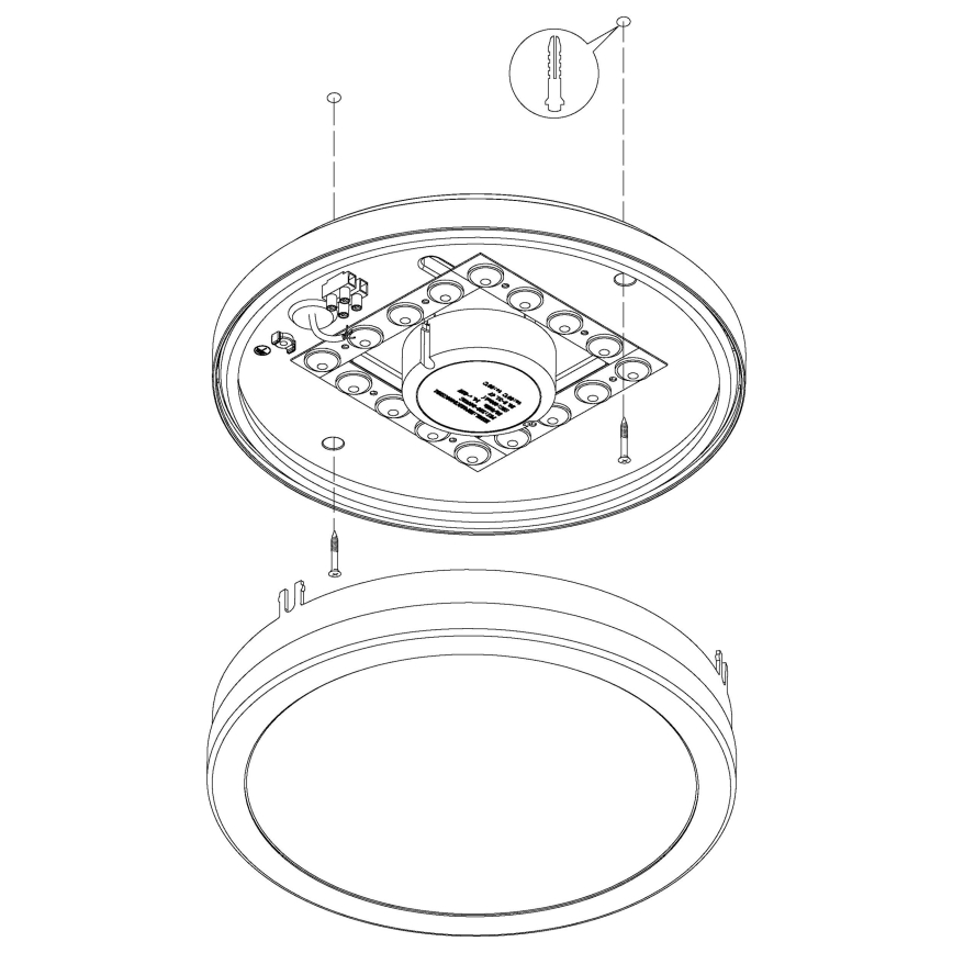 Eglo 97237 - Dimmable LED Bathroom Ceiling Light LOCANA-C LED/14W/230V IP44 Anthracite