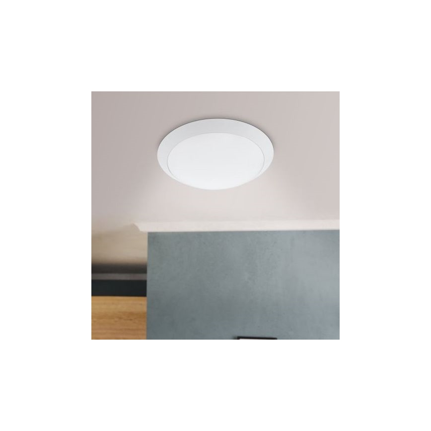 Eglo 97254 - PILONE LED Bathroom Ceiling Light, 11W, 230V, White, IP44