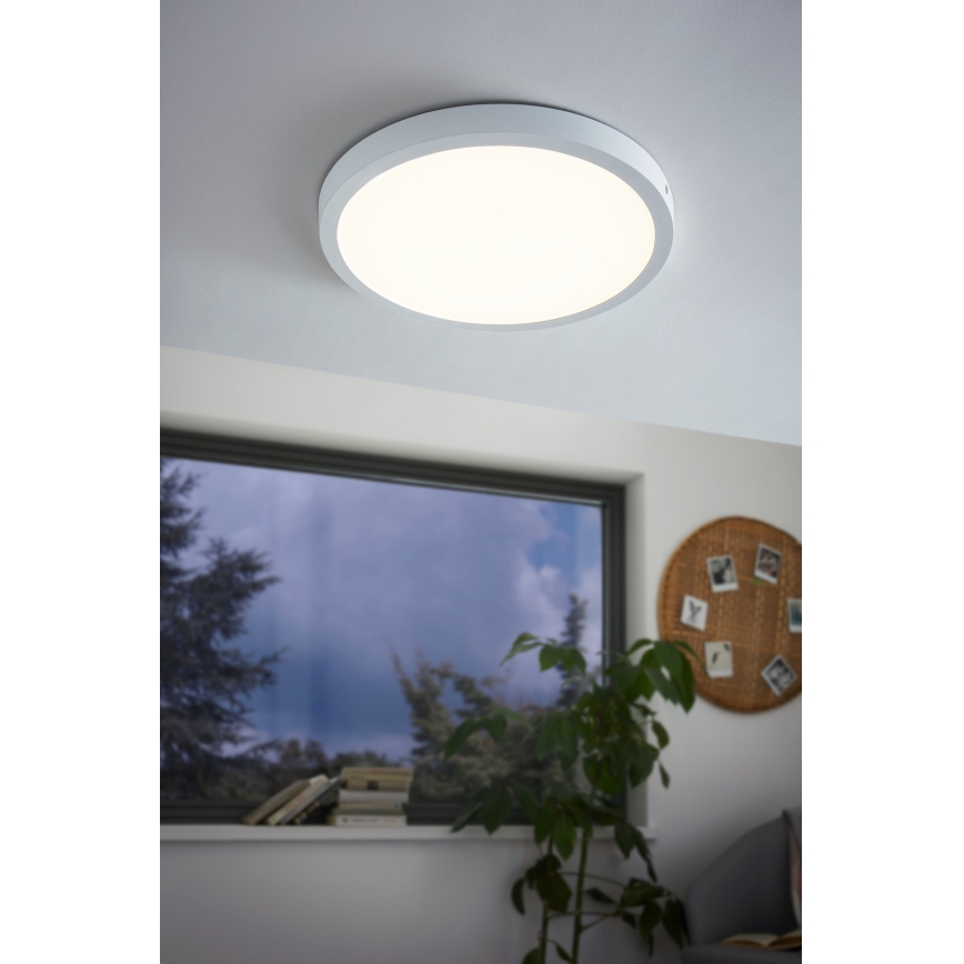 Eglo - LED Ceiling Light 25W/230V, White, Round, 2500 lm, Ø 40 cm